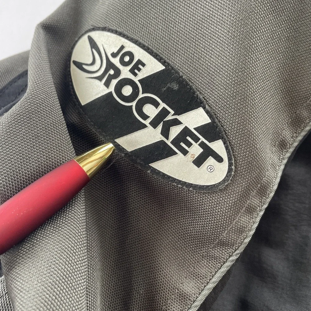 Joe Rocket Womens Motorcycle Jacket Padded Armored‎ Size Medium Black Grey